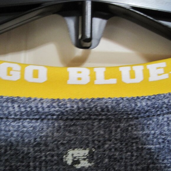 Colosseum Kids Long Sleeve waffle Tee - Blue and Yellow - Picture 3 of 8